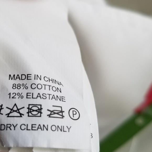 New KATE SPADE White Straight Leg Cropped Pants. - Picture 3 of 6